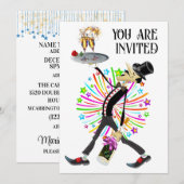 Ansammlung-Waiter-Serie Einladung (Vorne/Hinten)