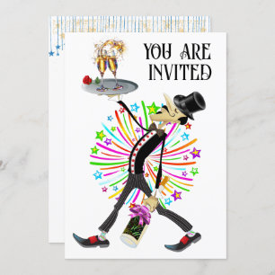 Ansammlung-Waiter-Serie Einladung