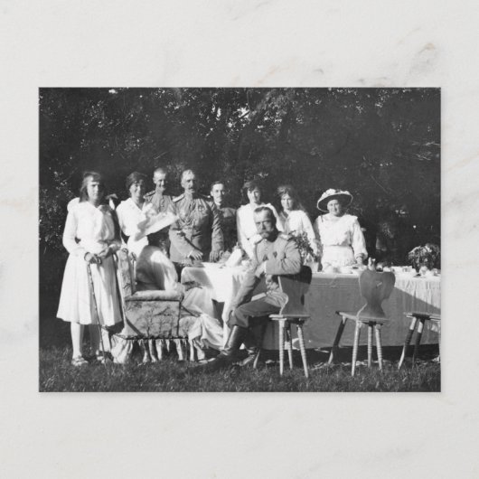 Ansammlung Zar Nicolas, Romanow Postkarte (Vorderseite)