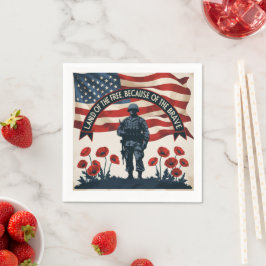 Ansammlung zum Gedenktag Napkins Ehrenzeichen Serviette