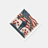 Ansammlung zum Gedenktag Napkins Ehrenzeichen Serviette (Ecke)