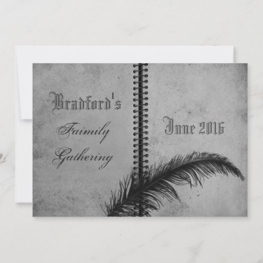 Ansammlungen - Einladungen - Buch - Grau (Rückseite)