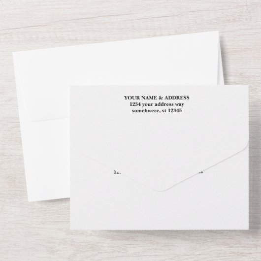 Ansammlungen für personalisierte Fälle All In One Einladung (Rückseite)