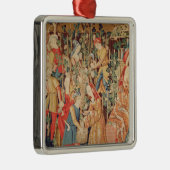 Ansammlungs-Trauben, Detail der Trauben-Ernte Silbernes Ornament (Rechts)