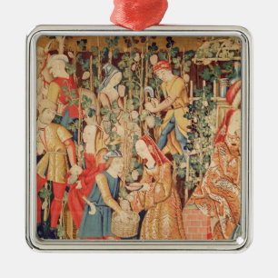 Ansammlungs-Trauben, Detail der Trauben-Ernte Silbernes Ornament