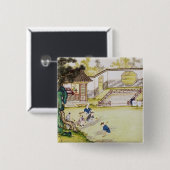 Ansammlungsbambus, zum des Papiers zu machen Button (Vorne & Hinten)