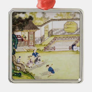 Ansammlungsbambus, zum des Papiers zu machen Ornament Aus Metall