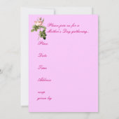 Ansammlungseinladung Mys Mutter Tages Einladung (Rückseite)