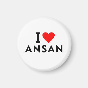 Ansan Südkorea Liebesstadt Herz wie Reisen Magnet
