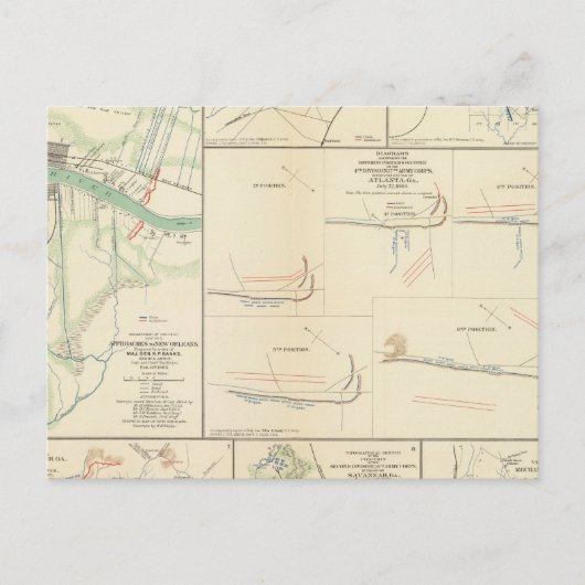 Ansätze nach New Orleans Postkarte (Vorderseite)