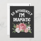 Anscheinend bin ich Drama Königin Diva Postkarte (Vorne/Hinten)