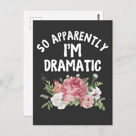 Anscheinend bin ich Drama Königin Diva Postkarte (Vorne/Hinten)