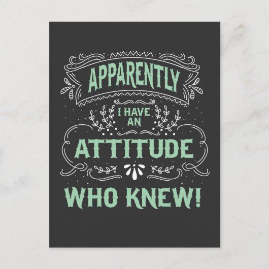 Anscheinend habe ich eine Einstellung, die wissen, Postkarte (Vorderseite)