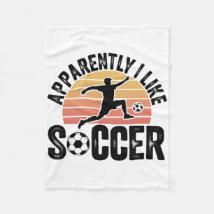 Anscheinend mag ich die Fußball-Saison Lustiges Sp Fleecedecke