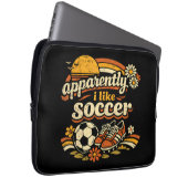 Anscheinend mag ich Fußball Laptopschutzhülle (Vorne Rechts)