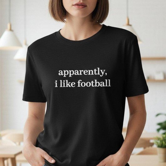 Anscheinend mag ich Fußball Lustig Sarkastisch Spo T-Shirt