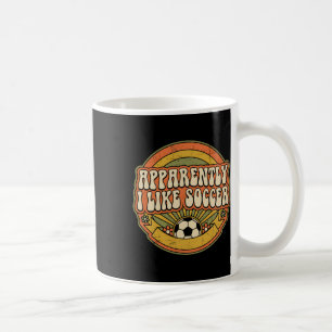 Anscheinend mag ich Fußball Retro-Spieltag für Fra Kaffeetasse