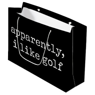 Anscheinend mag ich Golf Liebhaber Golfspieler Große Geschenktüte
