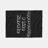 Anscheinend mag ich Karate Fleecedecke (Vorderseite (Horizontal))