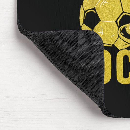 Anscheinend mag ich Soccer Funny Minimalistisches Mousepad (Ecke)