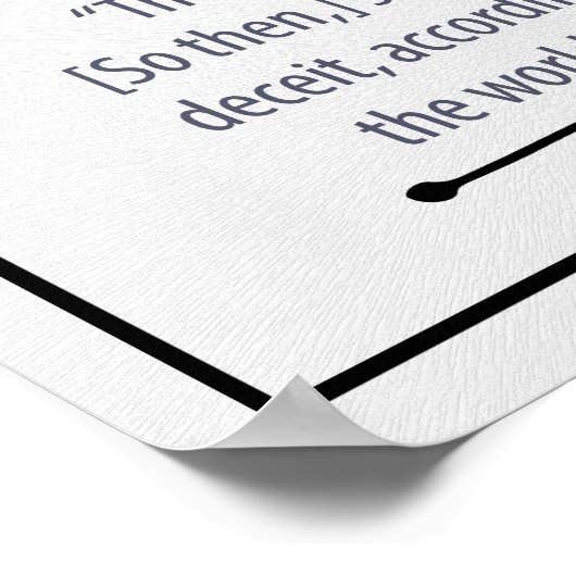 "Anscheinend richtig" Poster Print ("24 x 36", Sem (Ecke)