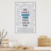 "Anscheinend richtig" Poster Print ("24 x 36", Sem (Küche)