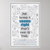 "Anscheinend richtig" Poster Print ("24 x 36", Sem (Vorne)