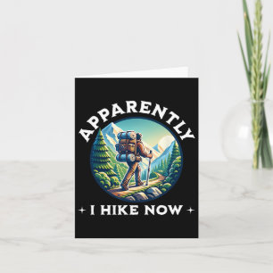 Anscheinend wandere ich jetzt lustig Wandern Typ C Karte