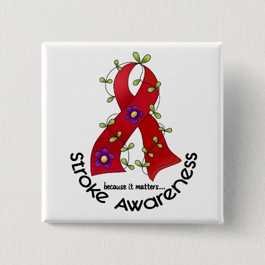 Anschlag BLUMEN-BAND 1 Button (Vorderseite)