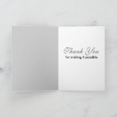 Anschlag-Überlebender danken Ihnen zu kardieren Dankeskarte (Innenseite)