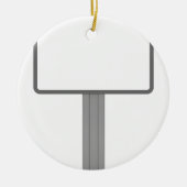 Anschlagtafel Keramikornament (Vorne)