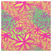 Anschließen von Blume Stoff (Nahaufnahme)