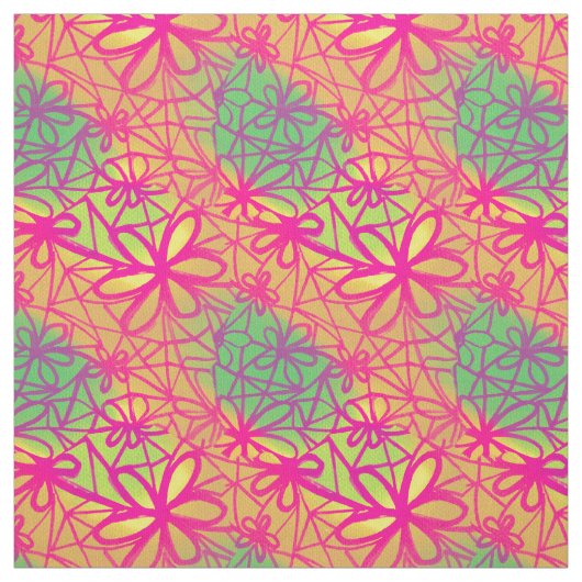 Anschließen von Blume Stoff (Muster)