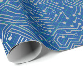 Anschlussschaltung A.b Blue BG Geschenkpapier (Rolleneckpunkt)