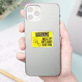 Anschnallen! Die Scheiße wird gerade echt Aufkleber (Telefon)