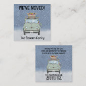 Anschrift Ankündigung Fiat 500 mit Weihnachtslicht Begleitkarte (Vorne/Hinten)