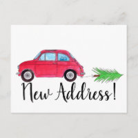Anschrift Ankündigung Fiat 500 Weihnachtsbaum