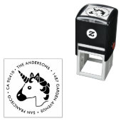 Anschrift Briefmarke, einhorn emoji Briefmarke Permastempel (Beispiel)