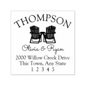 Anschrift der Adirondack-Stühle Permastempel (Design)