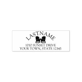 Anschrift der Adirondack-Stühle Permastempel