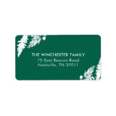 Anschrift der botanischen Impressionen Adressaufkleber (Vorne)