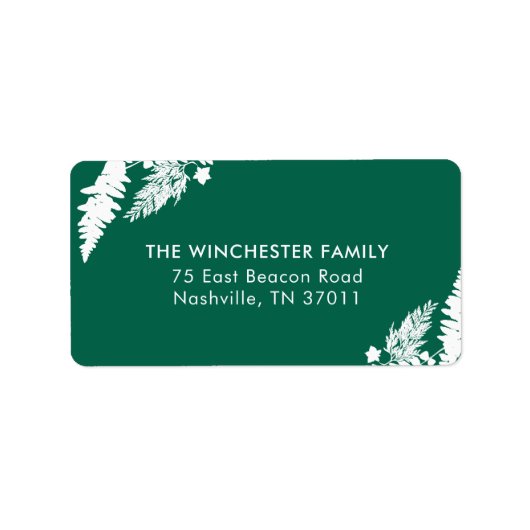 Anschrift der botanischen Impressionen Adressaufkleber (Vorne)