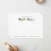 Anschrift der Eucalyptus Bough-Familie Mitteilungskarte (Vorderseite/Rückseite Beispiel)