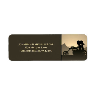 Anschrift der Motorradkombination