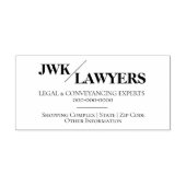 Anschrift der Rechtsanwälte in Monogramm Permastempel (Design)