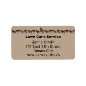 Anschrift des beruflich Garden Maintenance Service Adressaufkleber (Vorne)