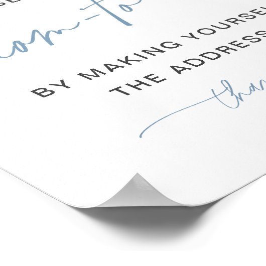 Anschrift des Envelope Twinkle Star Baby Shower Bo Poster (Ecke)