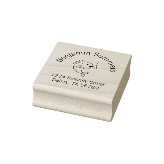 Anschrift des Fischfangs und des Fangbügels Gummistempel (Stempel)