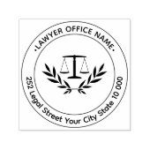 Anschrift des individuellen Namens des Rechtsanwal Permastempel (Design)