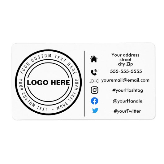 Anschrift des Marketings (Vorne)